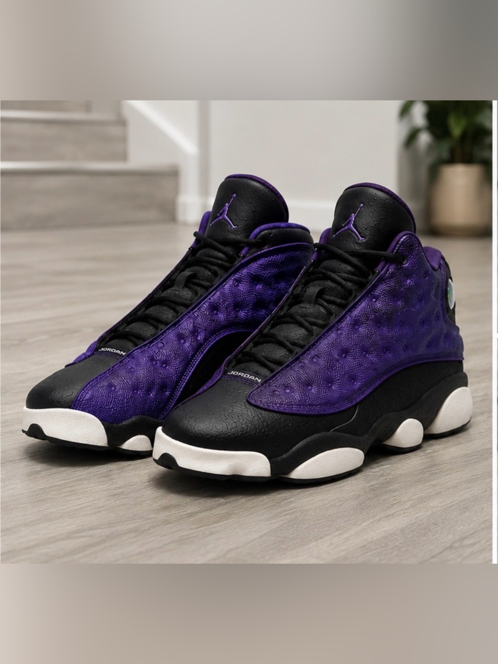Jordan Kids Sneakers in Purple and Black